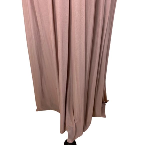 TOBI Taupe Abegayle Plunging Lace-Up Maxi Dress - NWT - Picture 7 of 14